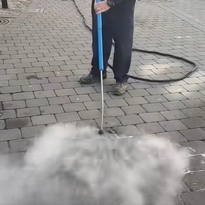 Limpieza de chicles con vapor a alta presión