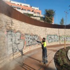 Neteja de grafitis a Granollers